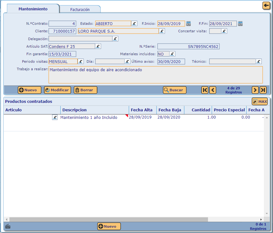 contrato mantenimiento GMAO