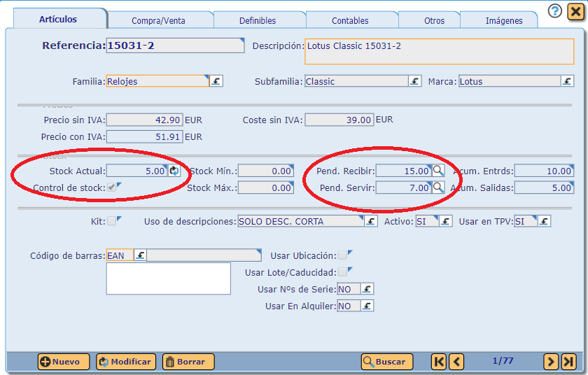 ¿Cuáles son los tipos de stock que existen?